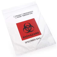 Sac à échantillons LDPE 9x12 pouces pour triage d'urgence, transfusion, bloc opératoire, anesthésie, virologie, ambulance, Partenaire de marque