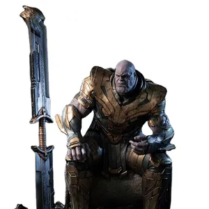 Lebensgroße Thanos Statue Home Fiberglas Harz Skulptur Marvel Charakter Statue zum Verkauf