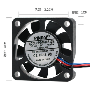 High Performance Low Noise PBT PPS 40X40X10MM 4010 DC Centrifugal Motor <strong>Blower</strong> <strong>Fan</strong> Small Cooler <strong>12</strong> <strong>Volt</strong> - Product Image 2
