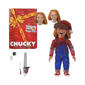 Muñeco de Juguete de PVC de Chucky, el Muñeco Diabólico, con Vestido Navideño, de la Serie de Televisión Cult Chucky GW, Nuevo, Figura de Acción de Chucky - Product Image 4
