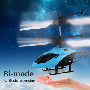 Giá thấp mini sạc chuyến bay nhựa máy bay trực thăng Drone nhấp nháy ánh sáng cảm ứng đồ chơi <span class=keywords><strong>RC</strong></span> máy bay trực thăng cho trẻ em - Product Image 3