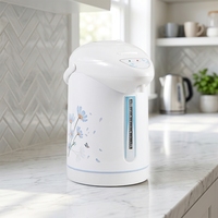 Bouilloire Électrique Thermo Pot 3L en Acier Inoxydable avec Pompe Manuelle, Fonction Réchauffement et Maintien au Chaud, Idéale pour Bureau, Famille et Garde-Manger - Modèle OEM Usine