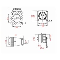 WEIPU WS16J10TQ 10 Pin Male Circular Connector WS16 Series Straight Cable Aviation Plug,5A 400V Solder Type Industrial Connector