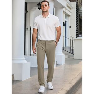 Pantalones Chinos para Hombre FOXA, Corte Recto, Ligeros, Elásticos, con Bolsillos con Cremallera, Transpirables, para Uso Casual - Product Image 3