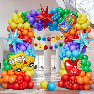Kit d'arche de guirlande de ballons arc-en-ciel, ballons en forme de crayon Apple, ballons en feuille <span class=keywords><strong>pour</strong></span> <span class=keywords><strong>la</strong></span> <span class=keywords><strong>maternelle</strong></span>, décoration de fête de rentrée <span class=keywords><strong>scolaire</strong></span> - Product Image 5