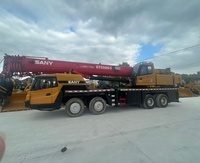 Grue sur camion Sany STC500C5 d'occasion, 50 tonnes, 4 essieux, machine de levage mobile, bon état, grue sur camion Sany STC50C5 d'occasion, 50 tonnes