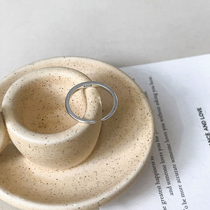 Yinruitai S925 Sterling Silver Snake Belly <b>Ring</b> Geometric Design For Women Everyday Wear - Product Image 2