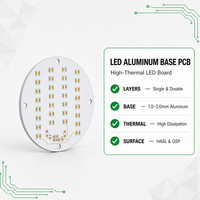 Fabricant de circuits imprimés en aluminium avec carte de base LED de 1,0 à 3,0 mm, simple et double couche, HASL OSP, assemblage de circuits imprimés personnalisés PCBA