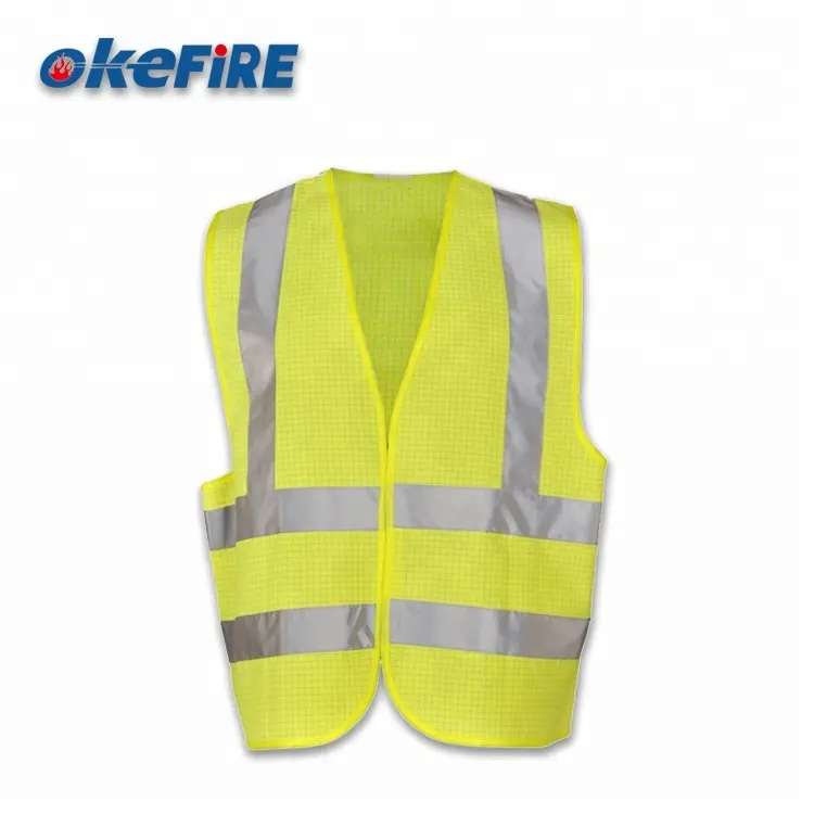 Okefire 100% Polyester Anti-static Safety Reflective Vest Made In China