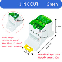 Boîtier de distribution unipolaire en cuivre AOSI UKK80A 80A 690V pour automobile, connecteur de ligne de branche multiple