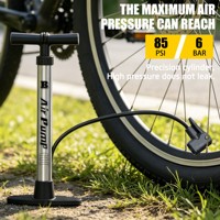 Pompe à vélo portable haute pression BAIMEI, gonfleur d'air compact pour vélos, étanche, compatible avec toutes les valves, vélos de route