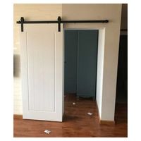 Porte coulissante moderne avec quincaillerie montée en hauteur, porte intérieure personnalisée pour chambre, salle de bain, placard