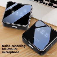 Nouveau microphone cravate sans fil transfrontalier professionnel à réduction de bruit mini carré omnidirectionnel GL51 60Hz-15KHz pour la maison