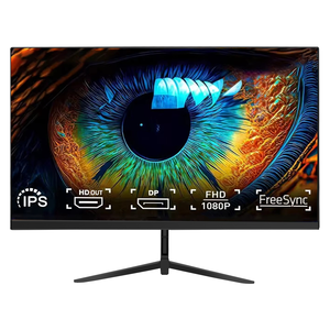 Un ampio vantaggio dello schermo con immagini nitide da 24 pollici Flat 1k si unisce alla capacità di gioco 165hz perfetta per un Desktop coinvolgente - Product Image 1