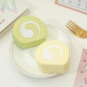 <b>Fruit</b> Swiss <b>Roll</b> Cake Dessert Model New Super Slow Rebound PU Simulation Food Swiss <b>Roll</b> Decompression Squishy Squeeze Toys - Product Image 4