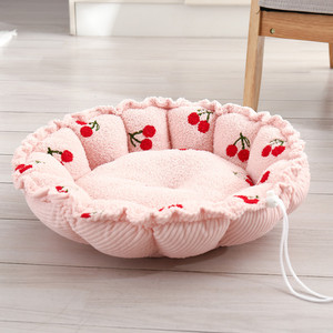 New Cloud Velvet Dual Use Adjustable Pet Nest Warm <b>Plush</b> <b>Cat</b> Bed Dog Nest - Product Image 3