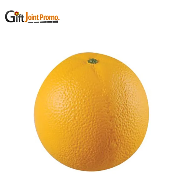 Promotional Toy Customized LOGO Stress Balls Fruit Orange Shape Anti Stress Ball Orange