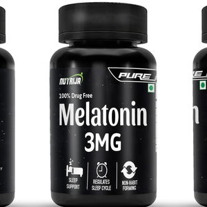 เมลาโทนิ3มก. ส่งเสริมการนอนหลับพักผ่อนควบคุมการสร้างวงจรการนอนหลับไม่เป็นนิสัยและ100% ยาฟรี (60แคปซูล) - Product Image 4