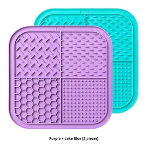New Silicone Soft Pet Licking Feeding <strong>Mat</strong> for <strong>Cats</strong> Dogs Slow Feeding Large Suction Cup Non-slip BPA Free Dishwasher Safe - Product Image 5
