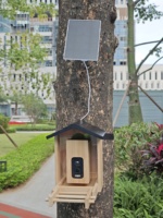 Caméra de surveillance intelligente pour mangeoire à oiseaux, alimentée par énergie solaire, écologique, 2K QHD, étanche IP66, identification IA de plus de 11 000 espèces, détection rapide de la faune, CMOS