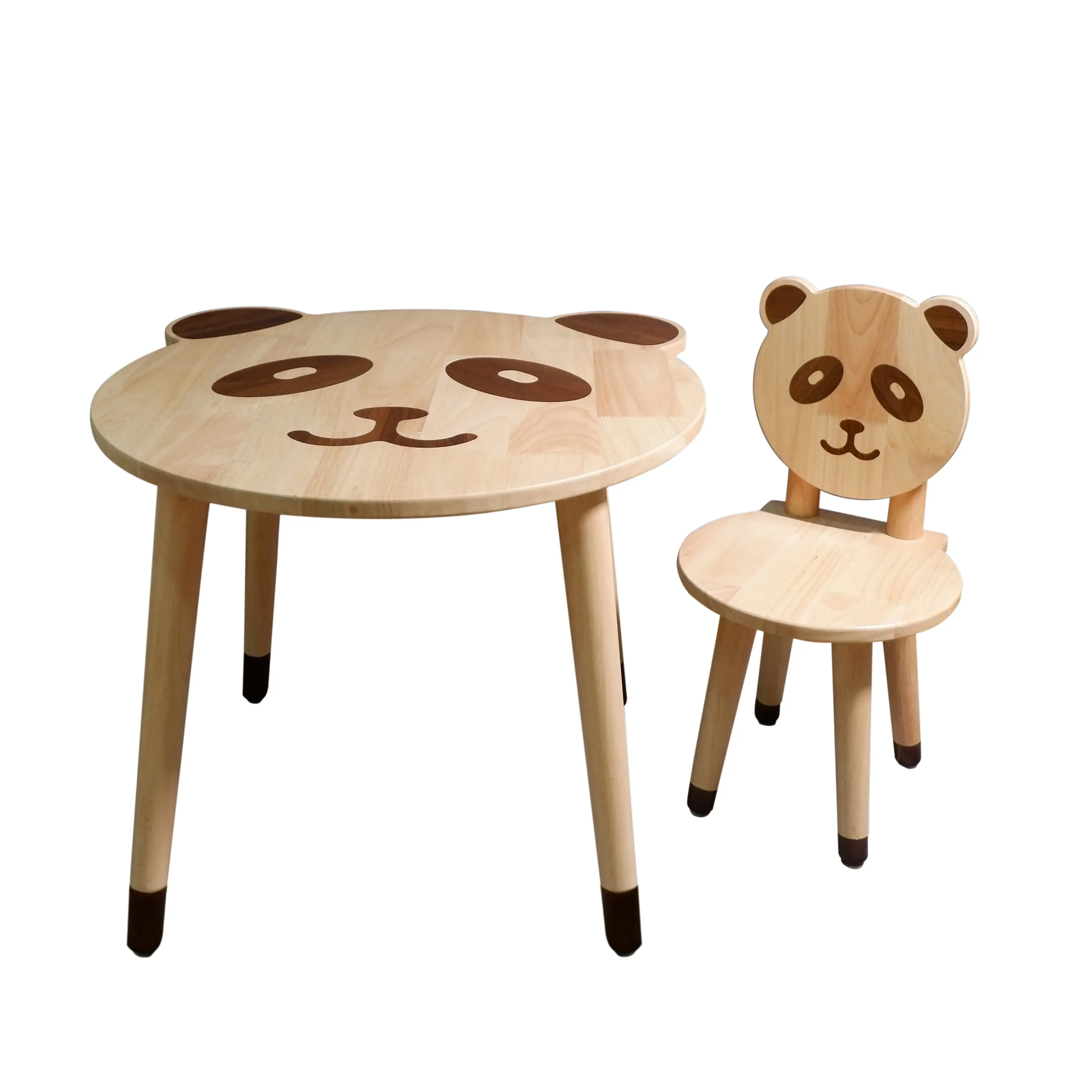 Cartoon Table Set Panda Table And Chair Set Children Room Wooden Furniture Set