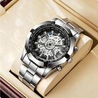 Montre NYY mécanique à remontage manuel, cadran large, multifonction, calendrier, étanche, à quartz, tendance, pour homme, style professionnel