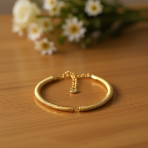 Bracciale Angelina in Acciaio Inossidabile Placcato Oro, Gioiello alla Moda per Donna, Accessorio Trendy - Product Image 4