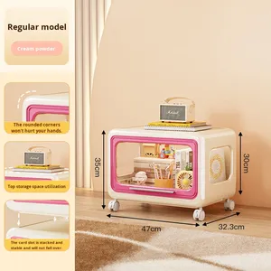 Công Suất Lớn Cao Cấp Trẻ Em Của Lưu Trữ Tủ Với Bánh Xe <span class=keywords><strong>PP</strong></span> Tổ Chức Hộp Chống Bụi Lưu Trữ Hộp Cho Đồ Lặt Vặt Đồ Chơi Lưu Trữ - Product Image 6