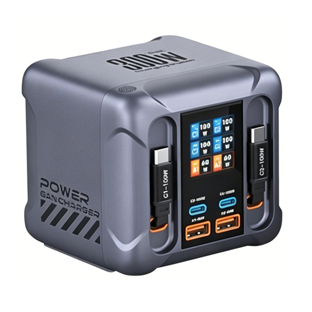 PD3.1300W GaN Super Fast Charging Head Multi-port Desktop Charging Station High Power Universal Charger Block Smart Fast Adapter