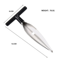 Spatule portable en acier inoxydable pour le perçage de noix de coco Couteau à noix de coco pour accessoires de cuisine