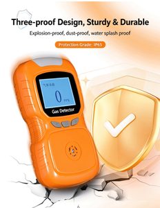 Détecteur de gaz portable, en plastique ABS, avec écran LCD, alarme sonore, lumineuse et vibrante, type diffusion, batterie 1800 mAh - Product Image 5