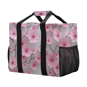 <b>Large</b> Capacity Custom Hawaiian Accessories Grocery Recyclable Shopping Bag with Durable Handle for Daily Use Advertise Promotion - Product Image 1
