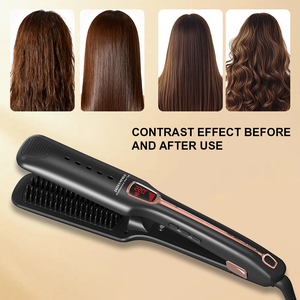 <span class=keywords><strong>Lisseur</strong></span> Vapeur Professionnel OEM 100-220V Double Tension <span class=keywords><strong>avec</strong></span> Affichage de Température pour <span class=keywords><strong>Cheveux</strong></span> Bouclés et Raides - Product Image 4