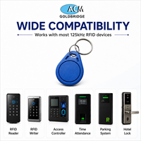 Grosir Pabrik Gantungan Kunci Keyfob RFID 125khz 13.56mhz Tanpa Kontak Dapat Ditulis Ulang Smart Keyfob