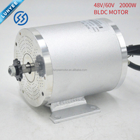2KW 2000W 48V60V72VDC 500W-3000W Moteur électrique sans balais haute Performance avec pieds pour Scooter ATV Ebike