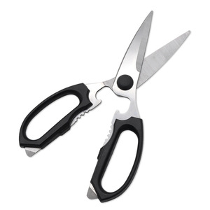 <b>Kitchen</b> <b>Scissors</b> Stainless Steel Black Straight Head For Home Meat Bone Cutting - Product Image 1