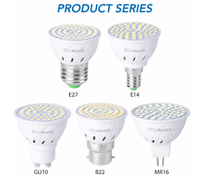 GU10 LED E27 lamba E14 spot ampul 48 60 80 Led lamba 220V GU 10 Bombillas Led MR16 Gu5.3 lambası B22 5W 7W 9W