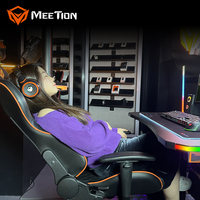 Fauteuil de jeu ergonomique pivotant en cuir PU CHR14 pour diffusion en direct à domicile