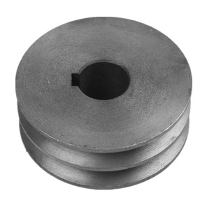 Poulie de courroie trapézoïdale type A 60 mm en fonte à double rainure pour applications motorisées - Product Image 1