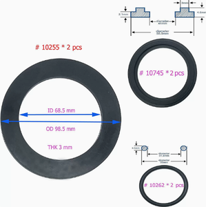 Kit de 6 juntas tóricas de goma 25076RP para piscina <span class=keywords><strong>Intex</strong></span>, reemplazo de sellos 10745, 10262, 10255 para válvula de émbolo y almohadilla de filtro - Product Image 4