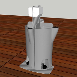 HDPE en plastique forte extérieure portative pompes à pied actionné <span class=keywords><strong>autonome</strong></span> main station de lavage - Product Image 3
