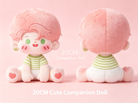Peluche personnalisée style Kpop, en coton doux, cheveux roses, unisexe, pour collection de fans, cadeaux, figurine, jouet, couleurs personnalisées
