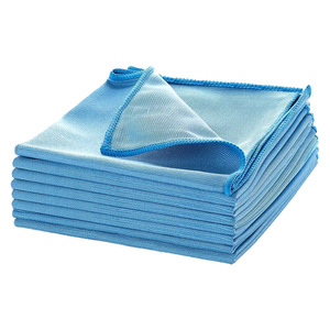 Microfiber Cleaning Cloths For Glass Kitchen <b>Mirrors</b> Lint Free Absorbent <b>Rectangle</b> Solid Color Household Rag - Product Image 2