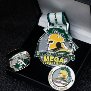 Medalla de Metal Vintage de La Ruta de los Conquistadores con Cordón, Diseño Gratuito del Fabricante - Product Image 3