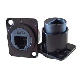 Rj12 Panel Mount Cat3 Telefoon In Line Dual Ended Coupler Module Rj12 Female Naar Female 6p6c Interface Adapter Socket