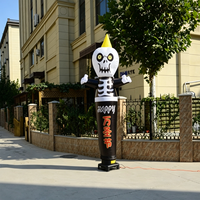 Danseur gonflable publicitaire personnalisé pour Halloween : Homme citrouille, Crâne effrayant, Fantôme, Tube ondulant pour décoration de fête
