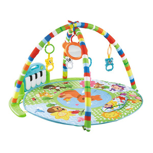 Tapis de jeu musical et lumineux 0M+ pour bébé, tapis de fitness sécurisé avec arche d'activités et piano - Product Image 1