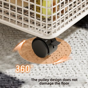 Caja de Almacenamiento Debajo del Sofá, Estante Móvil para Juguetes de Peluche, Estantería de Gran Capacidad para Libros, para Sala de Estar - Product Image 3