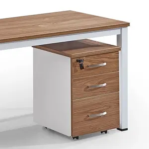 Office Computer Table Desk With Glass Top And Drawer Bookshelf