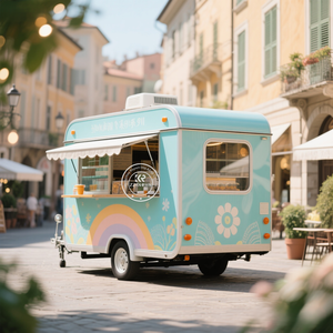 2025 giá cả phải chăng USA được phê duyệt thực phẩm di động kiosk phục vụ Trailer sợi thủy tinh thực phẩm Trailer sẽ đầy đủ thiết bị - Product Image 1